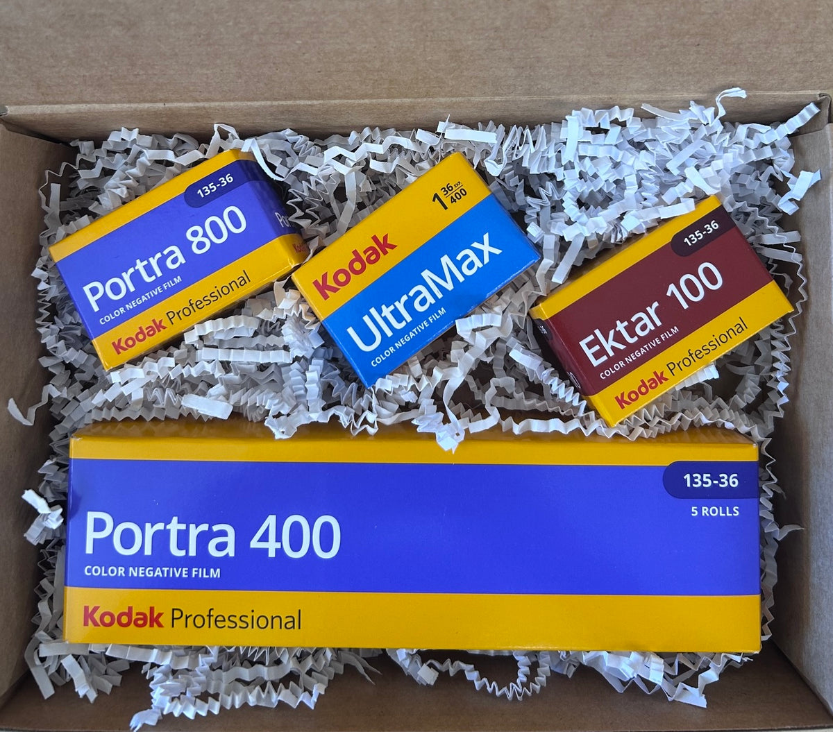 35mm Film Gift Box – Assorted Kodak Film (8 Rolls Total)