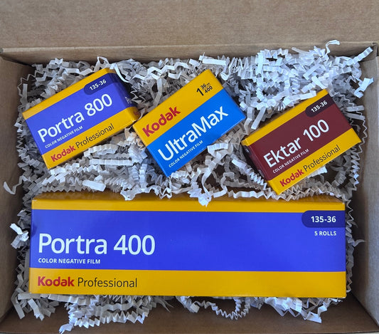 35mm Film Gift Box – Assorted Kodak Film (8 Rolls Total)